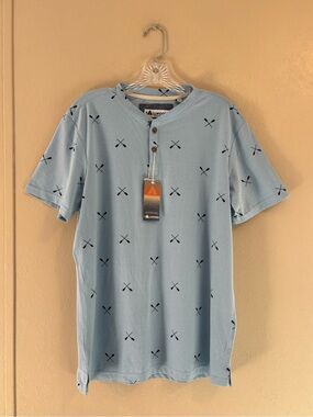 NWT Tallwoods men’s Supersoft Henley sz M
